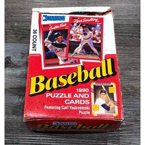 1990 Donruss Baseball Box with 36 Sealed Packs